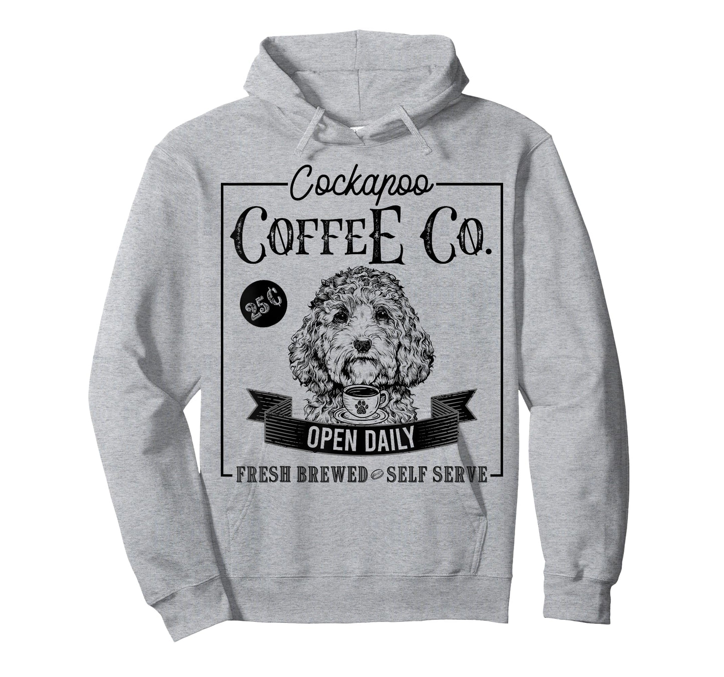 Retro Cockapoo Coffee Funny Doodle Dog Mom Coffee Lover T-Shirt