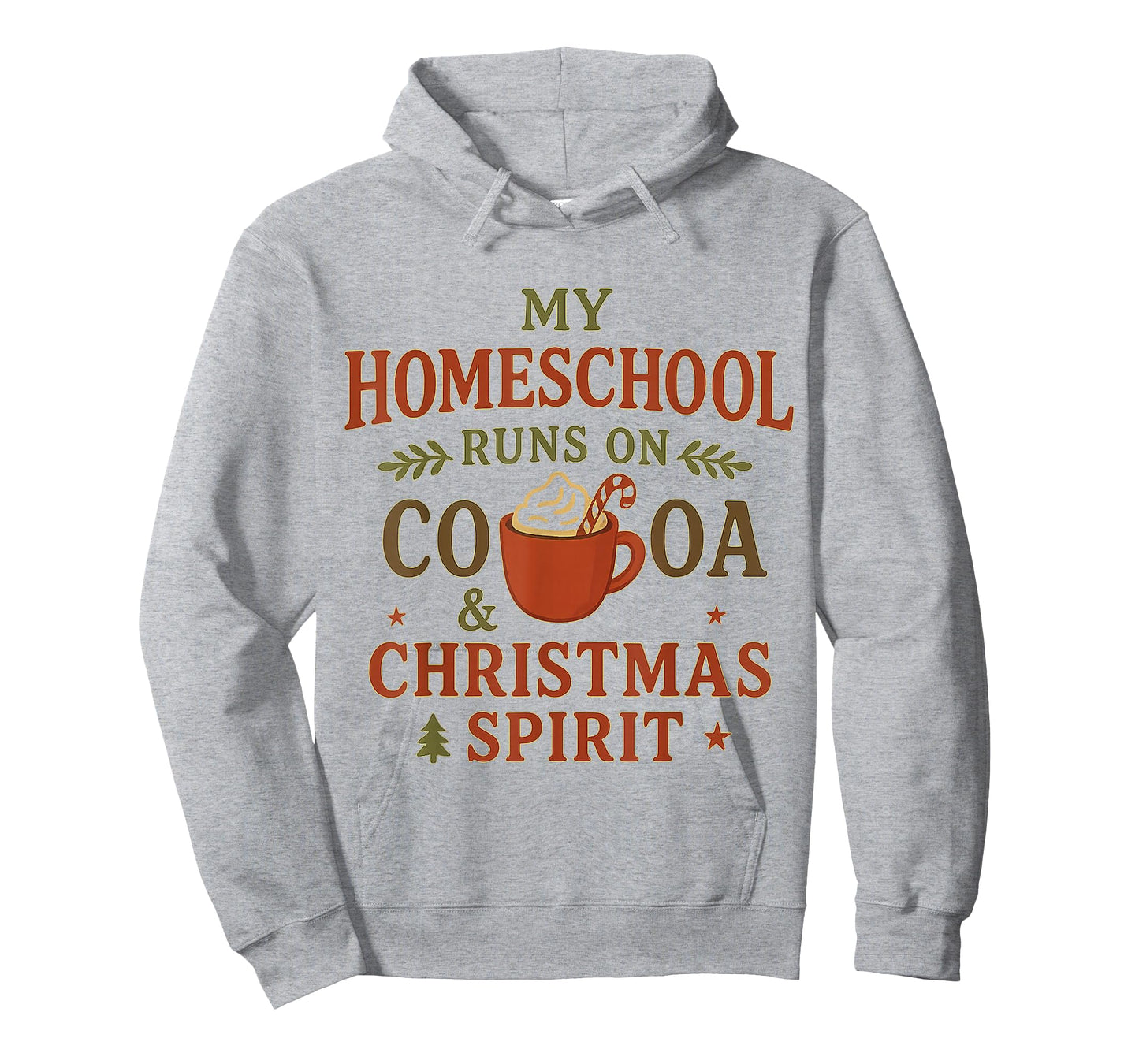 Homeschool Mom Christmas Cocoa Holidays Proud Mama T-Shirt