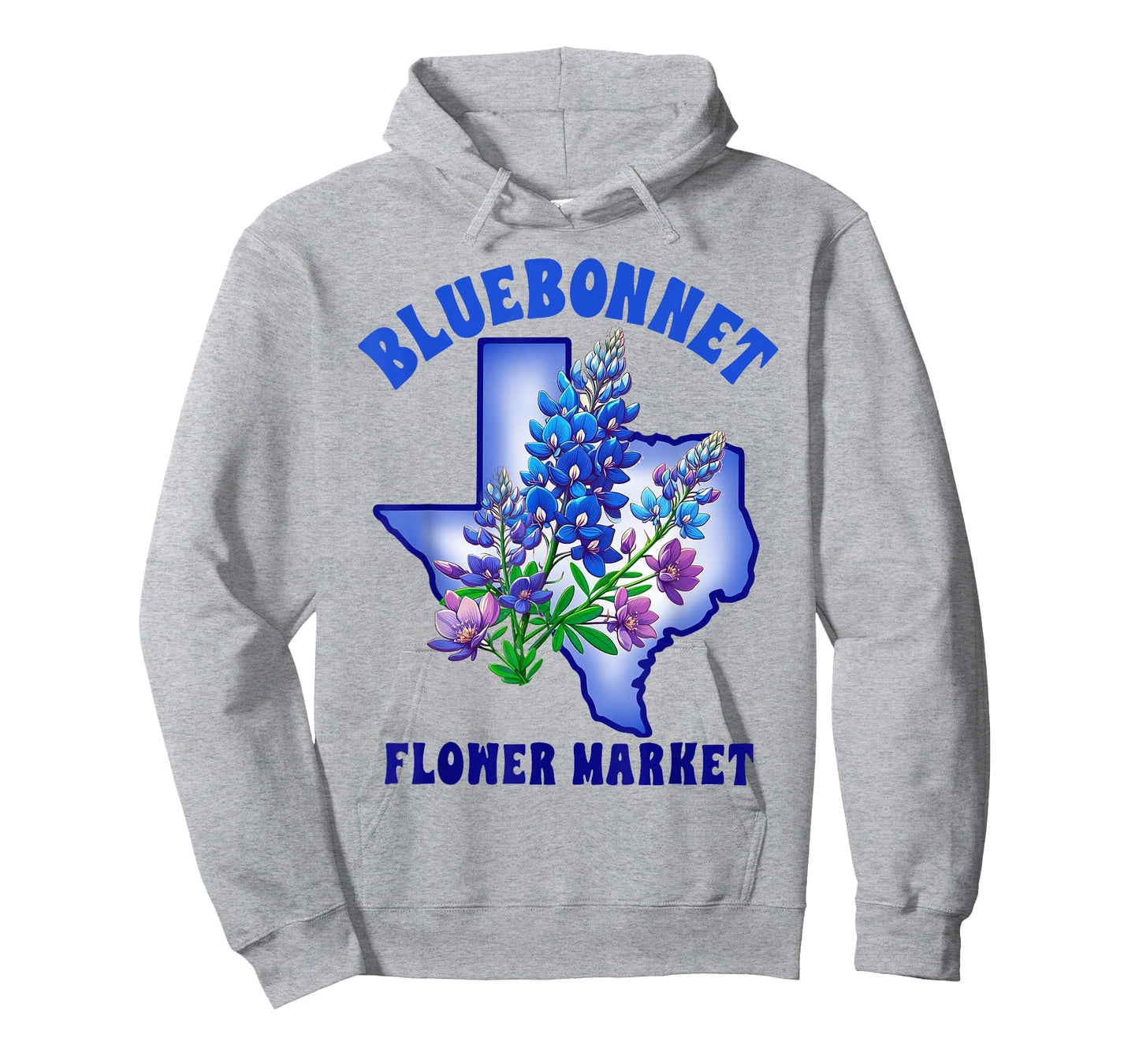 Texas State Texas Hometown Travel Bluebonnet Flowers Market T-Shirt