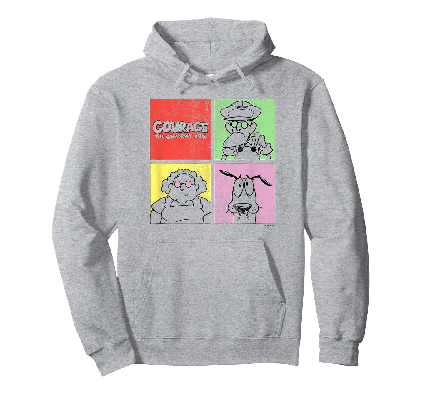 Courage The Cowardly Dog Family Pop Art Cartoon T-Shirt