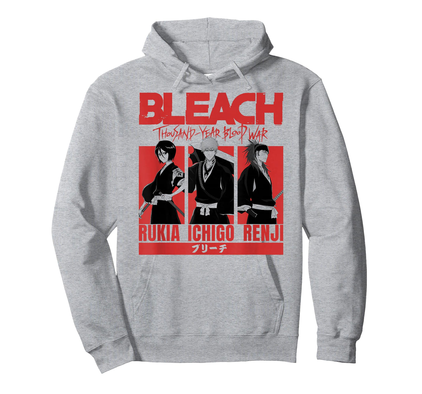 BLEACH: Thousand Year Blood Rukia Ichigo Renji Blocks Anime T-Shirt