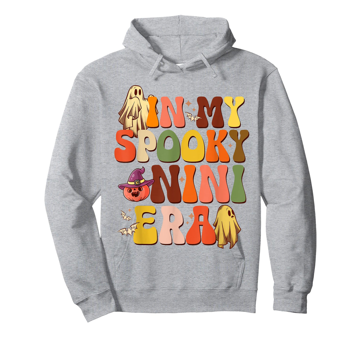 Retro In My Spooky Nini Era Halloween Boo Ghost Mom Women T-Shirt