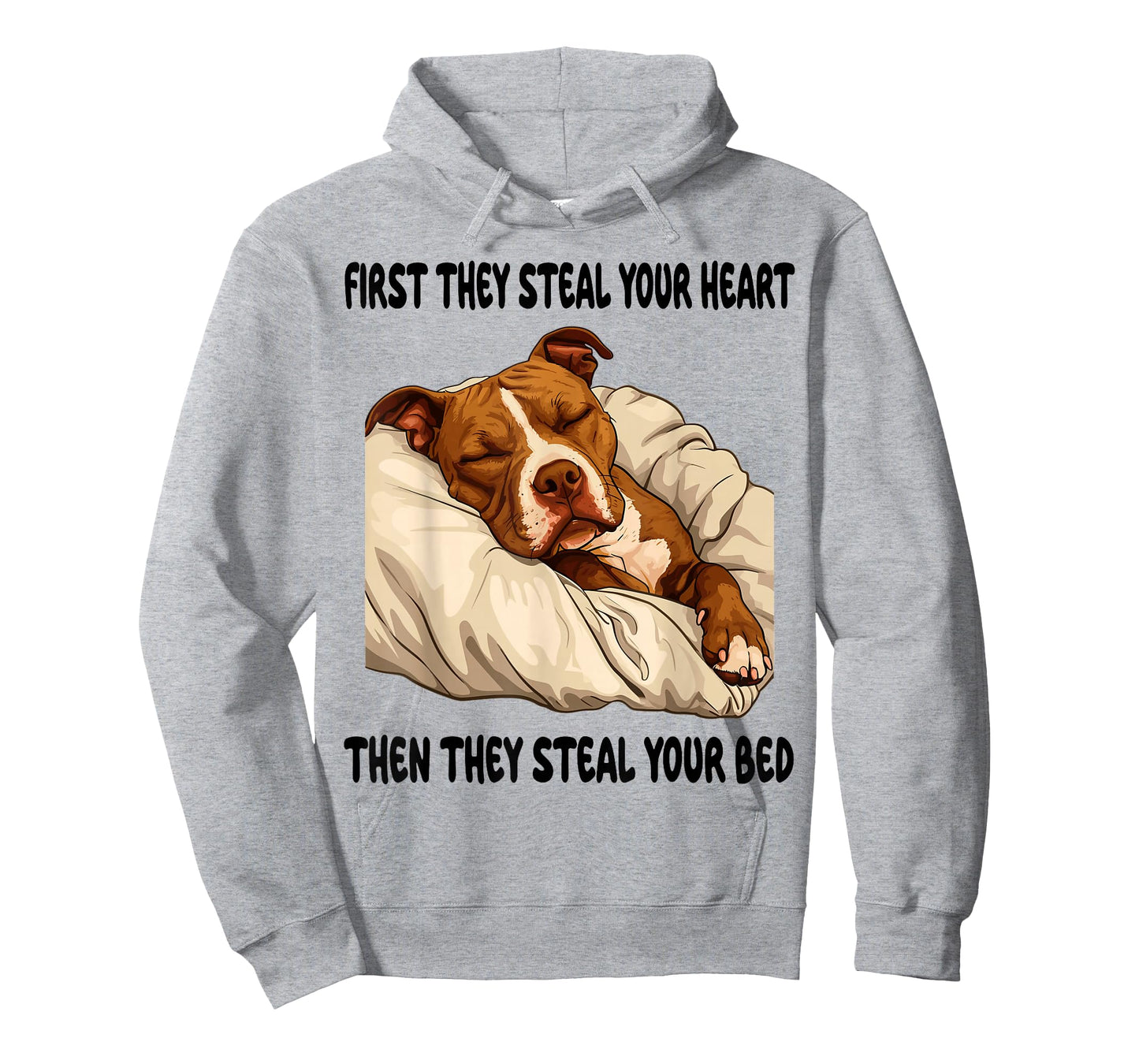 Pitbull Sleeping Pajamas Nightgown T-Shirt