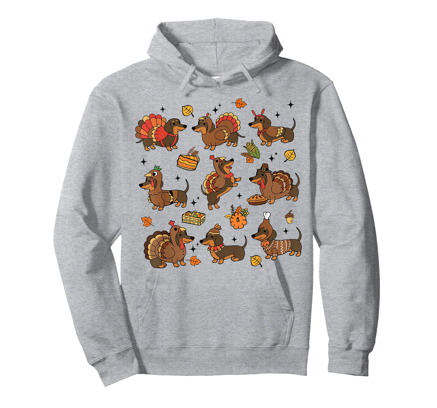 Weiner Dachshund Dog Turkey Costume Thanksgiving Women Men T-Shirt