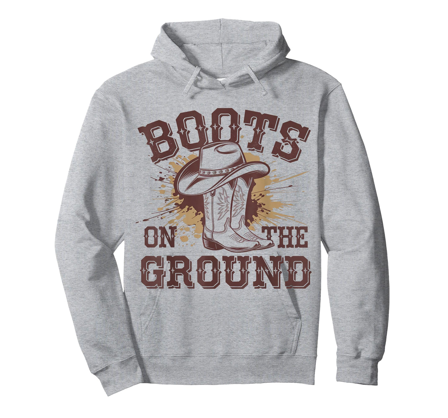 Boots On The Ground Western Cowboy Rodeo Country T-Shirt