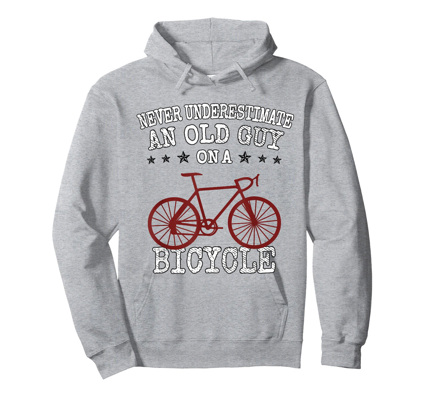 Never Underestimate an Old Guy On a Bicycle | Bike Lover T-Shirt