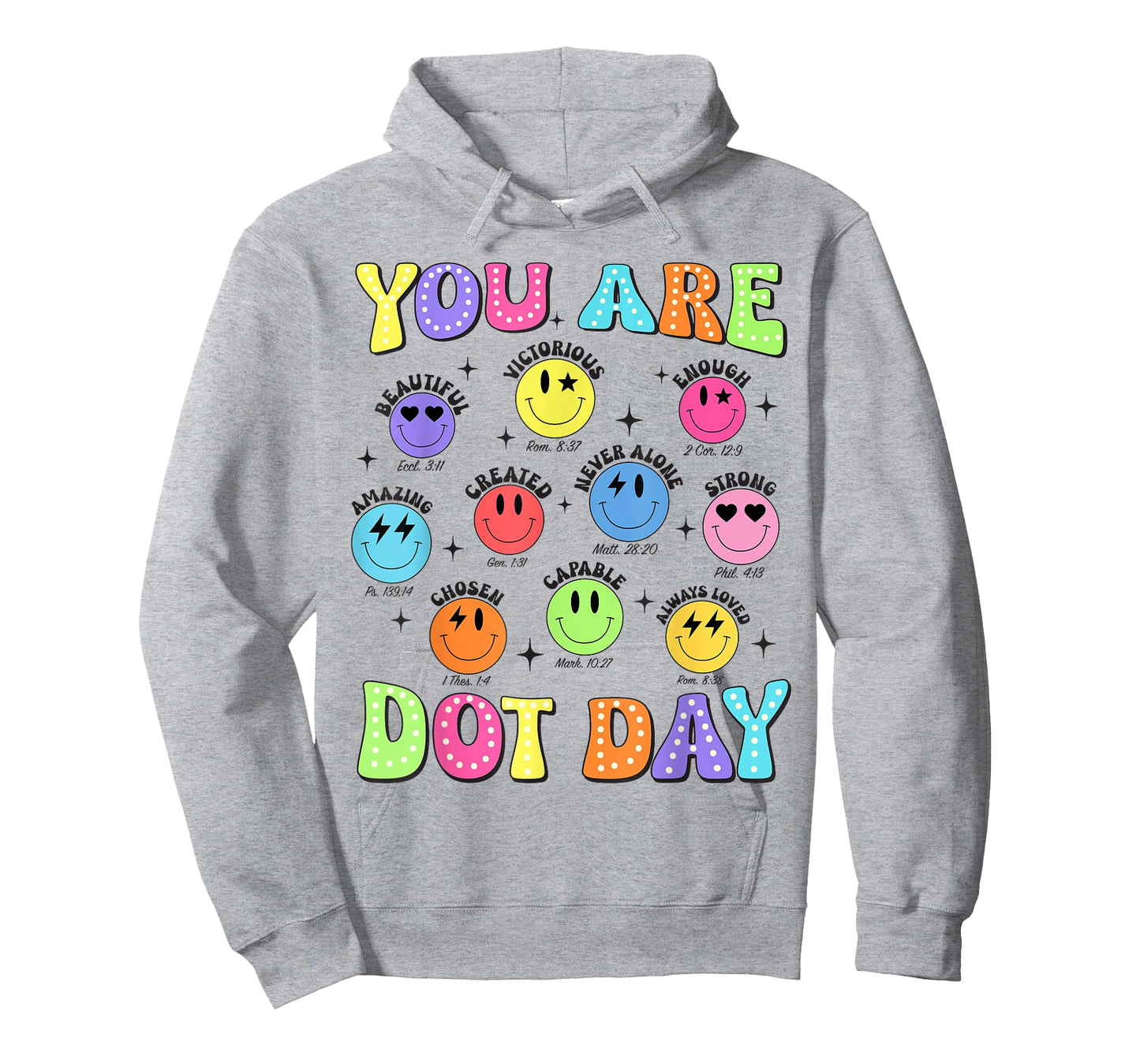 You are Enough Christian Bible Dot Day Colorful Polka Dot T-Shirt