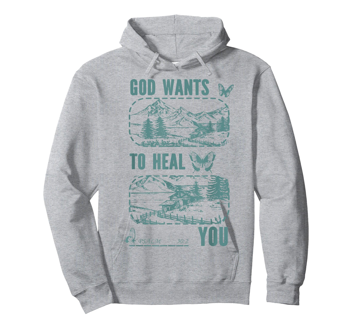 god wants to heal you jesus christian vintage butterfly T-Shirt