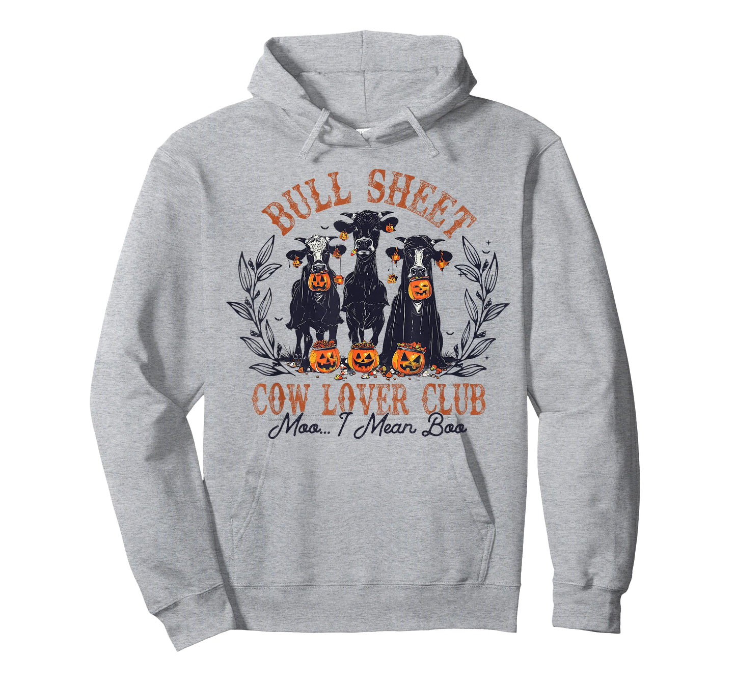 Funny Retro Bull Sheet Cow Lover Club Pumpkins Halloween T-Shirt