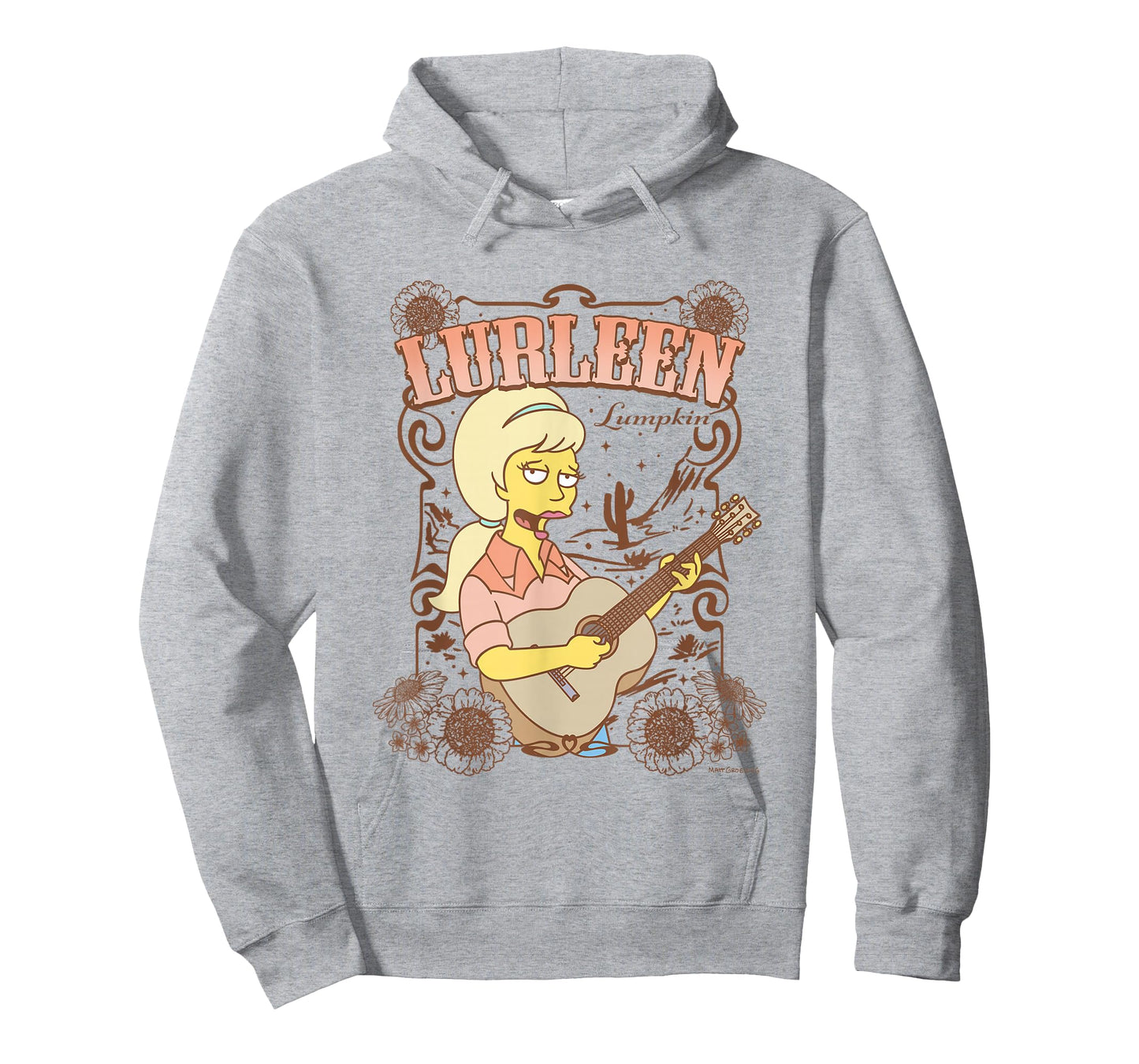 The Simpsons Lurleen Lumpkin Country Poster With Guitar T-Shirt