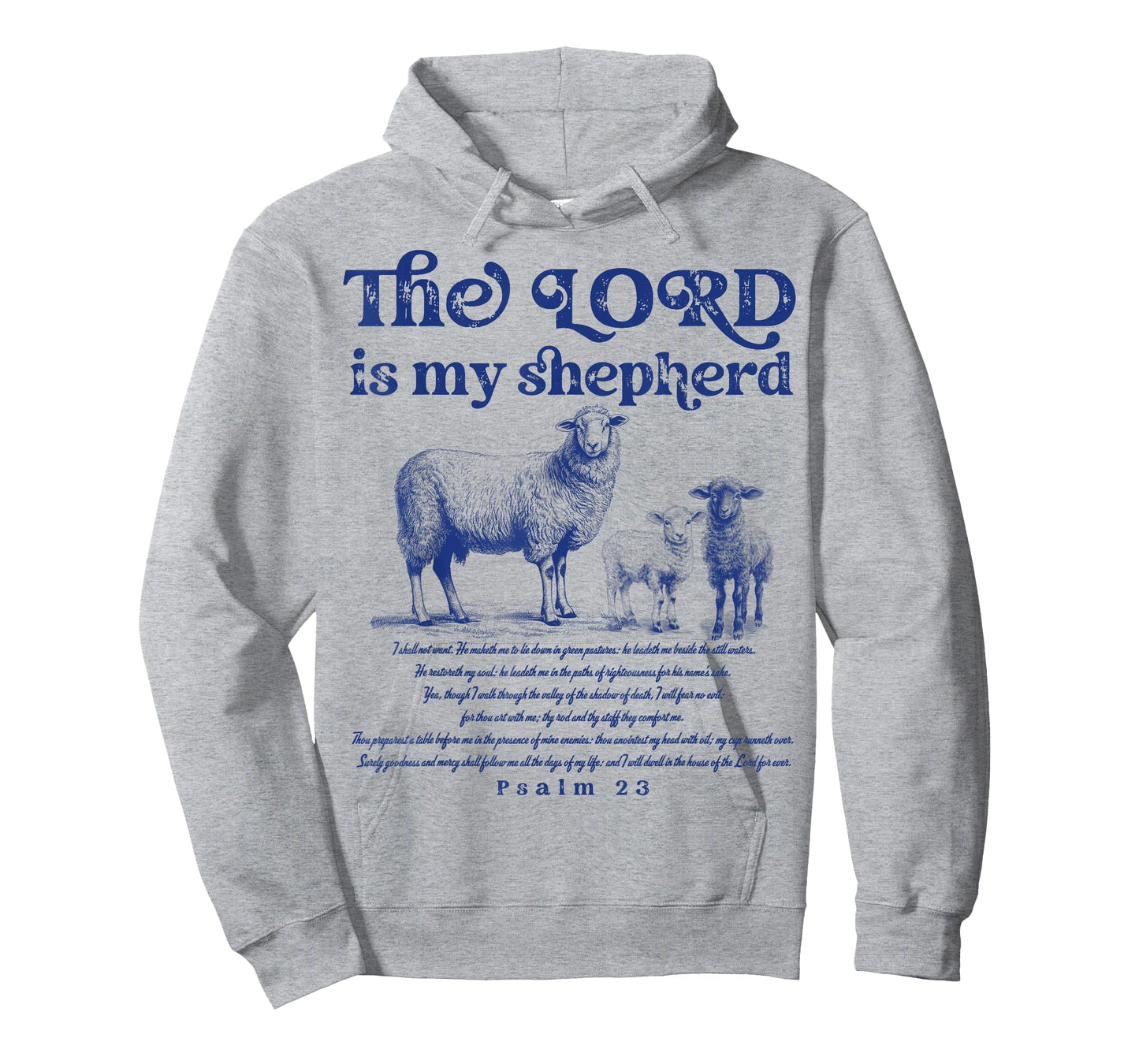 The Lord is My Shepherd Christian Sheep Psalm 23 Faith T-Shirt