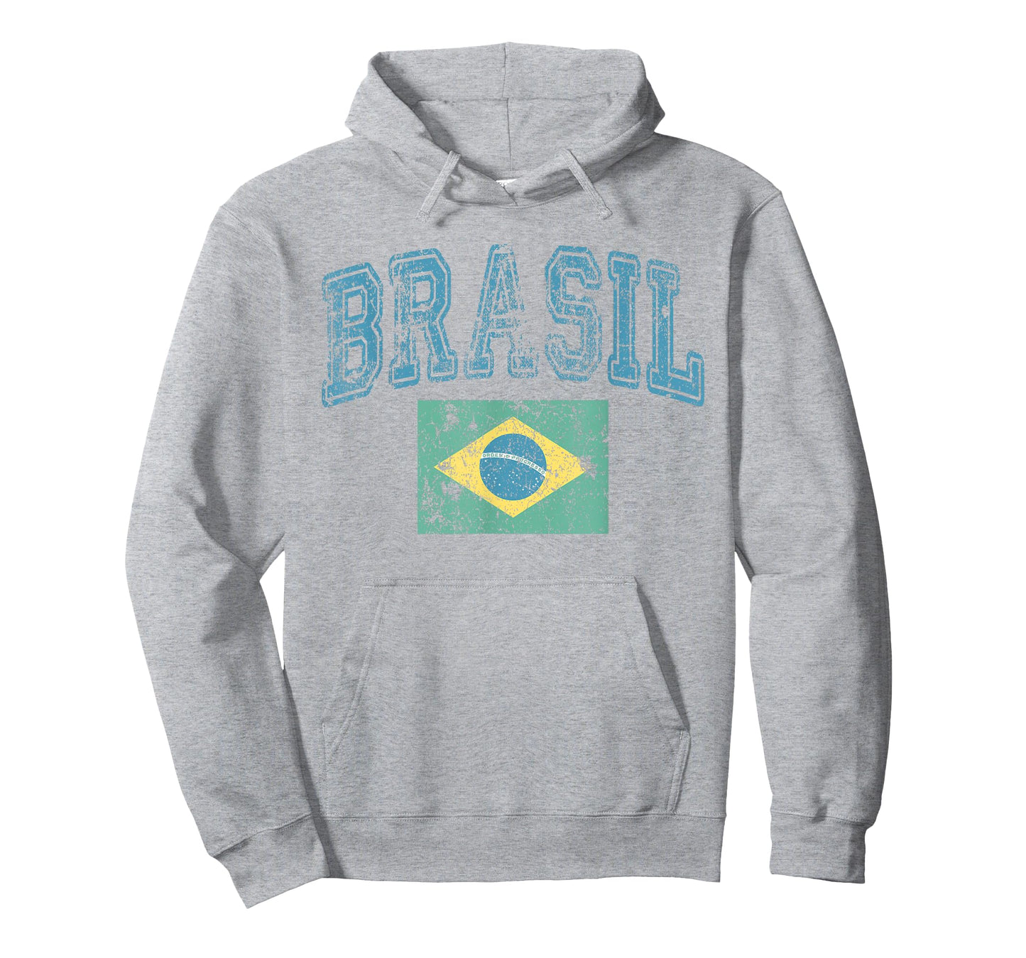 Vintage Retro Faded Brasil Brazil Flag Brazilian Pride T-Shirt