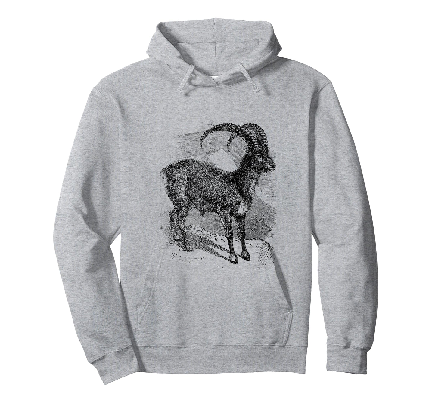 Ibex Mountain Goat Print T-Shirt T-Shirt