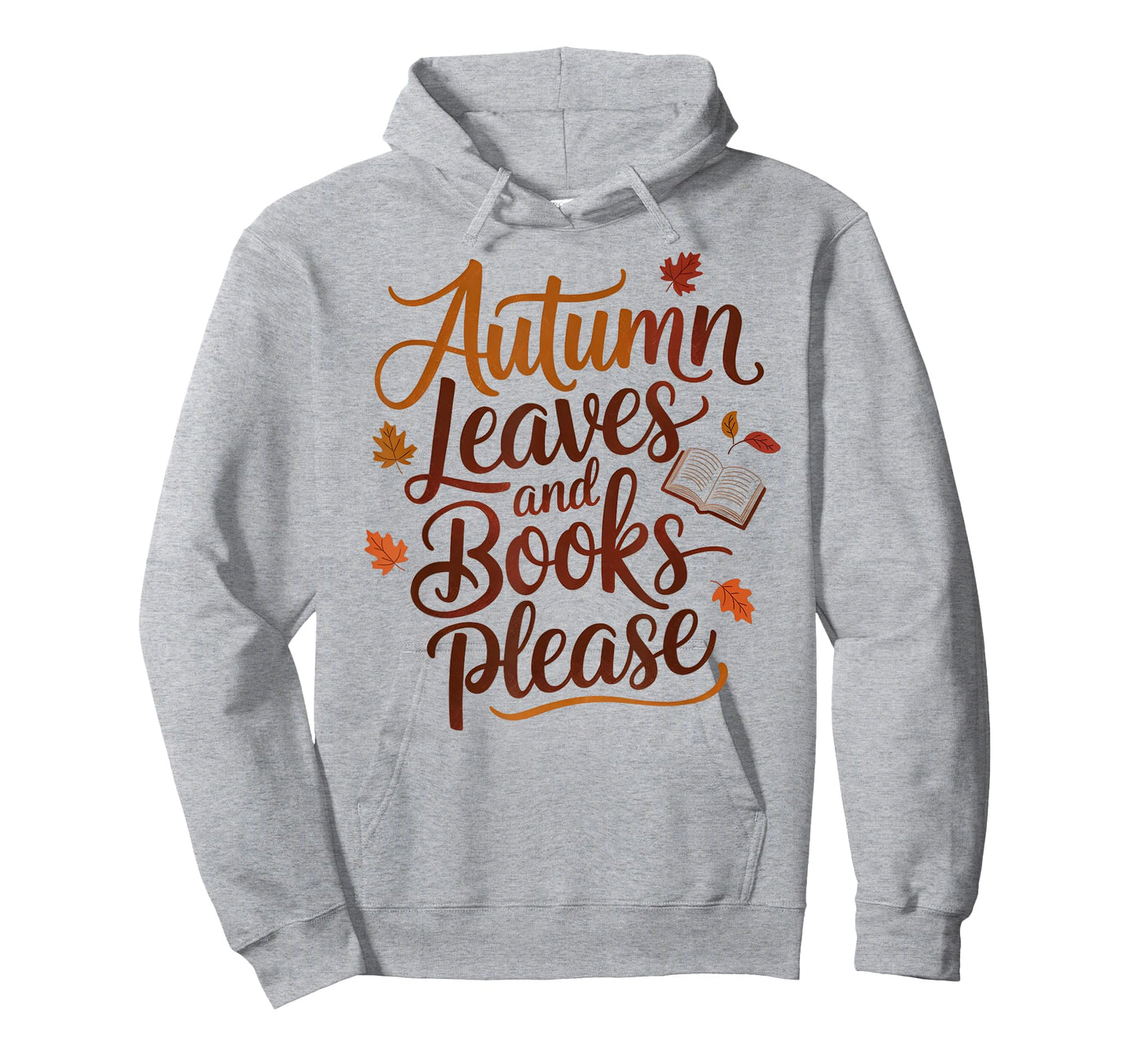 Autumn Leaves and Books Please - Cozy Vintage Fall Design T-Shirt
