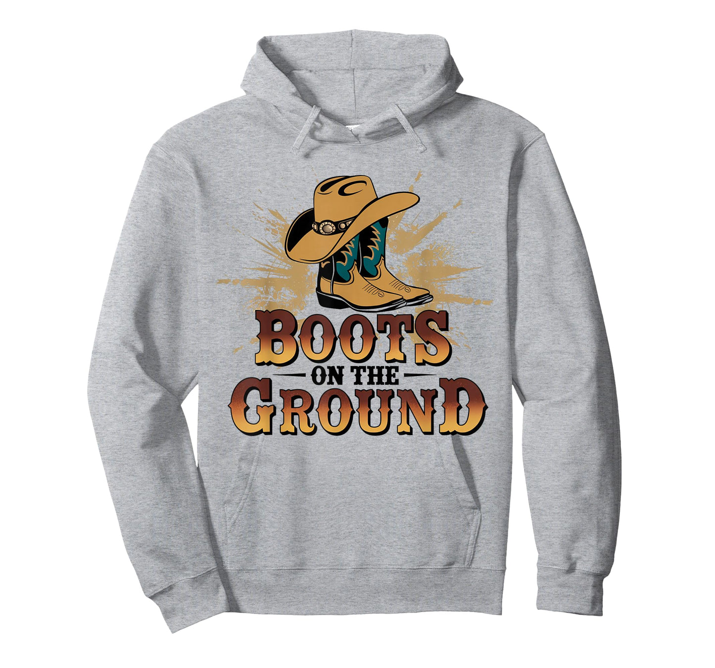 Boots On The Ground Western Cowboy Rodeo Country T-Shirt