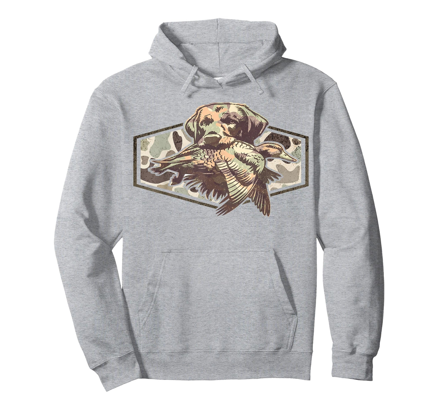 Retro Old Camo Duck Hunting Lab Dog Labrador Southern Boy T-Shirt