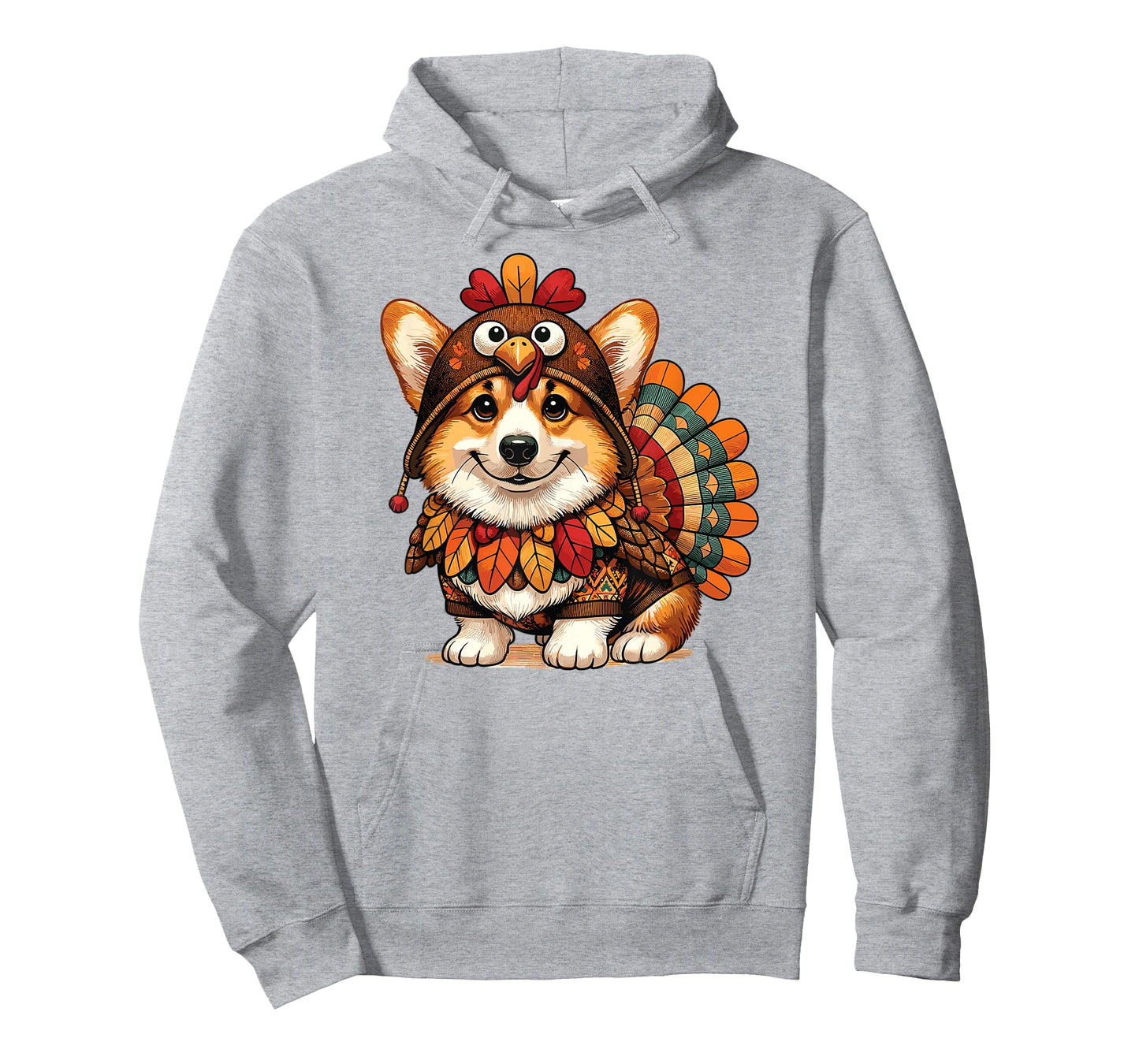 Corgi Dog Turkey Thanksgiving Costume Women Men Kids Toddler T-Shirt