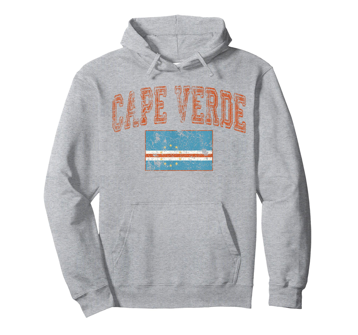 Vintage Retro Faded Cape Verde Flag Cabo Verde Pride T-Shirt