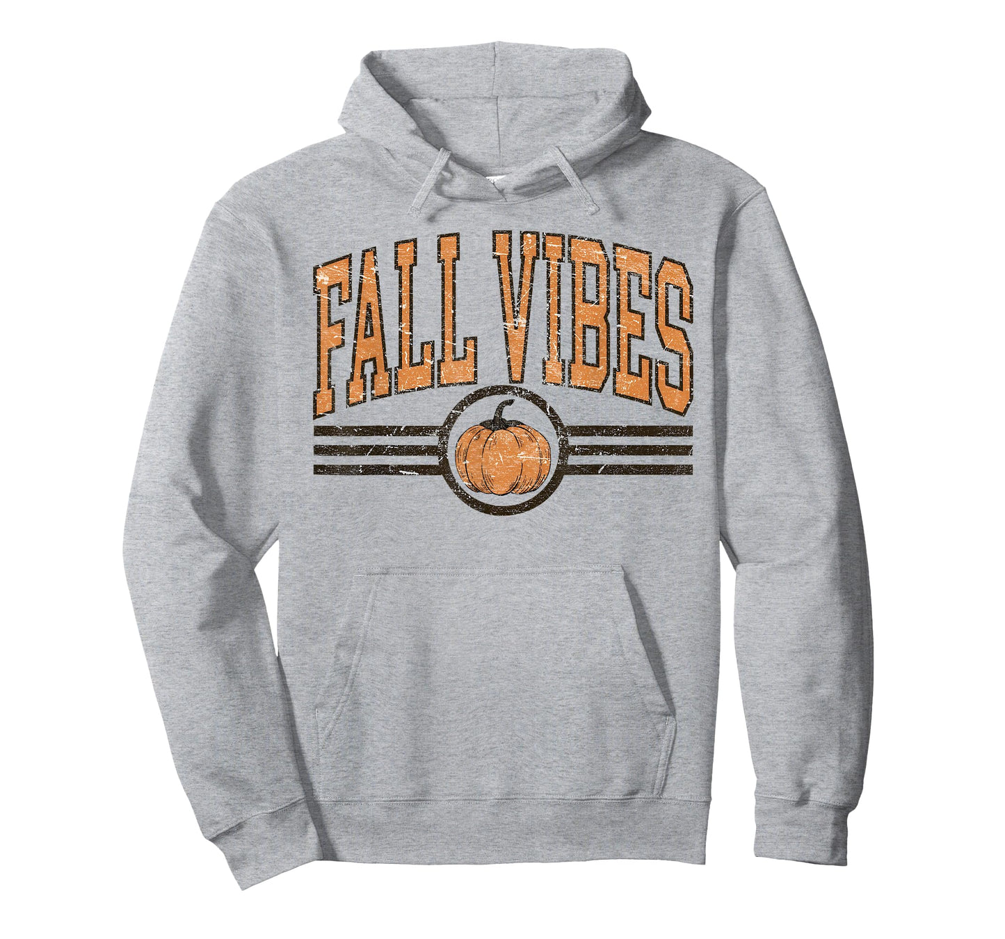Fall Vibes Pumpkin Season Autumn Leaves Thanksgiving Vintage T-Shirt