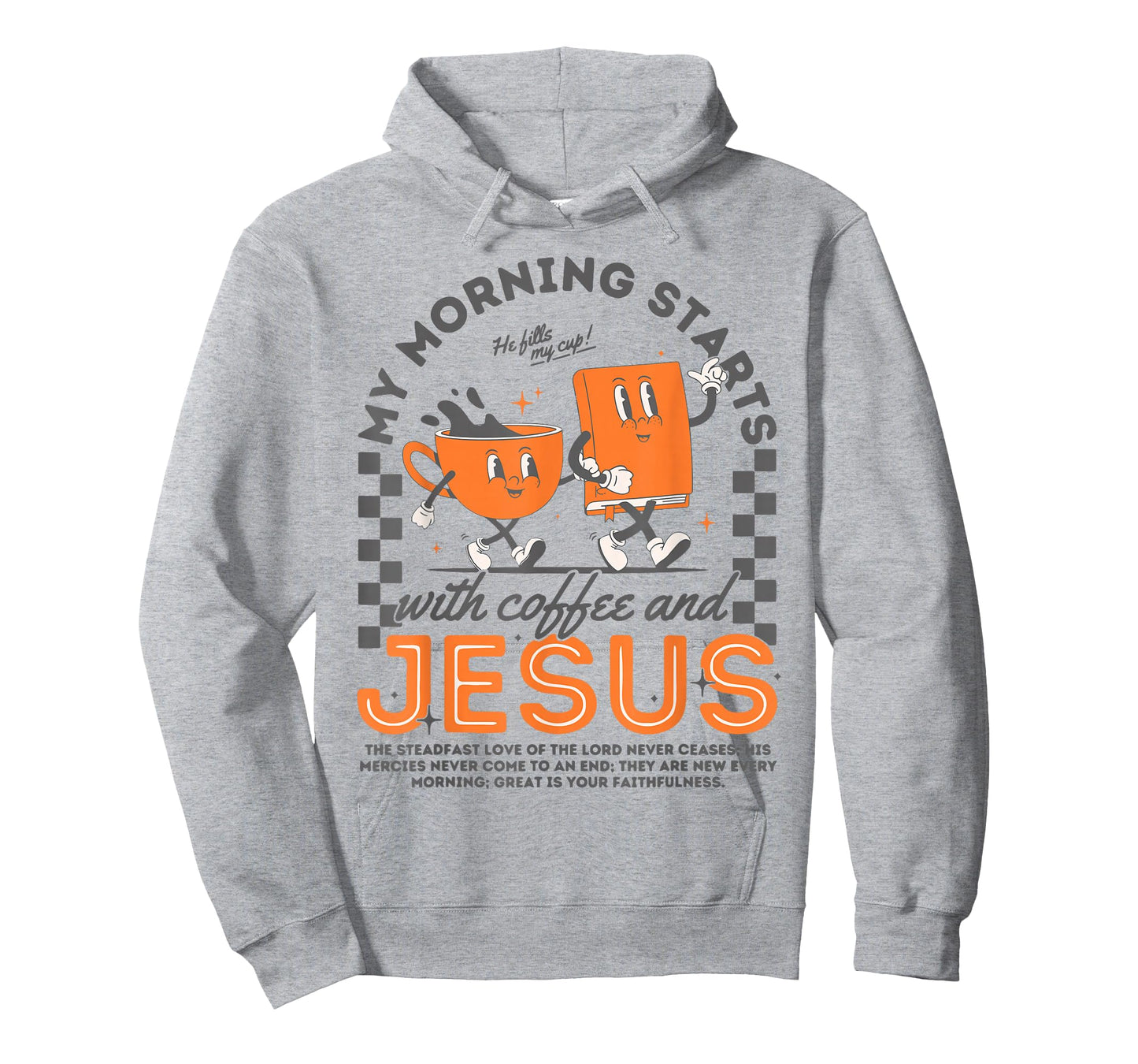 My Morning Starts With Coffee And Jesus Autumn Fall Leaves T-Shirt