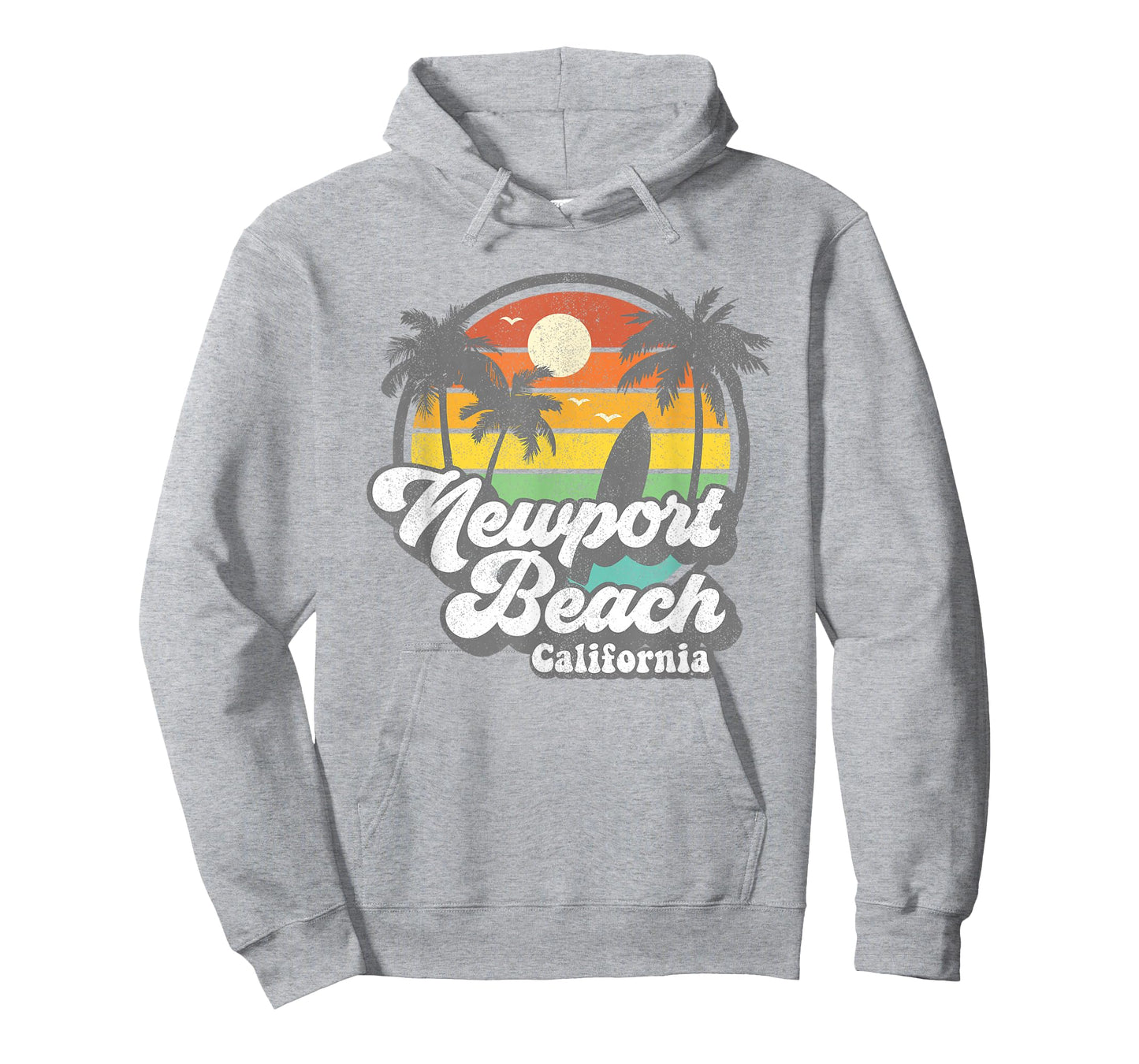 Vintage Newport Beach California CA Surfing Retro Surf Gift T-Shirt
