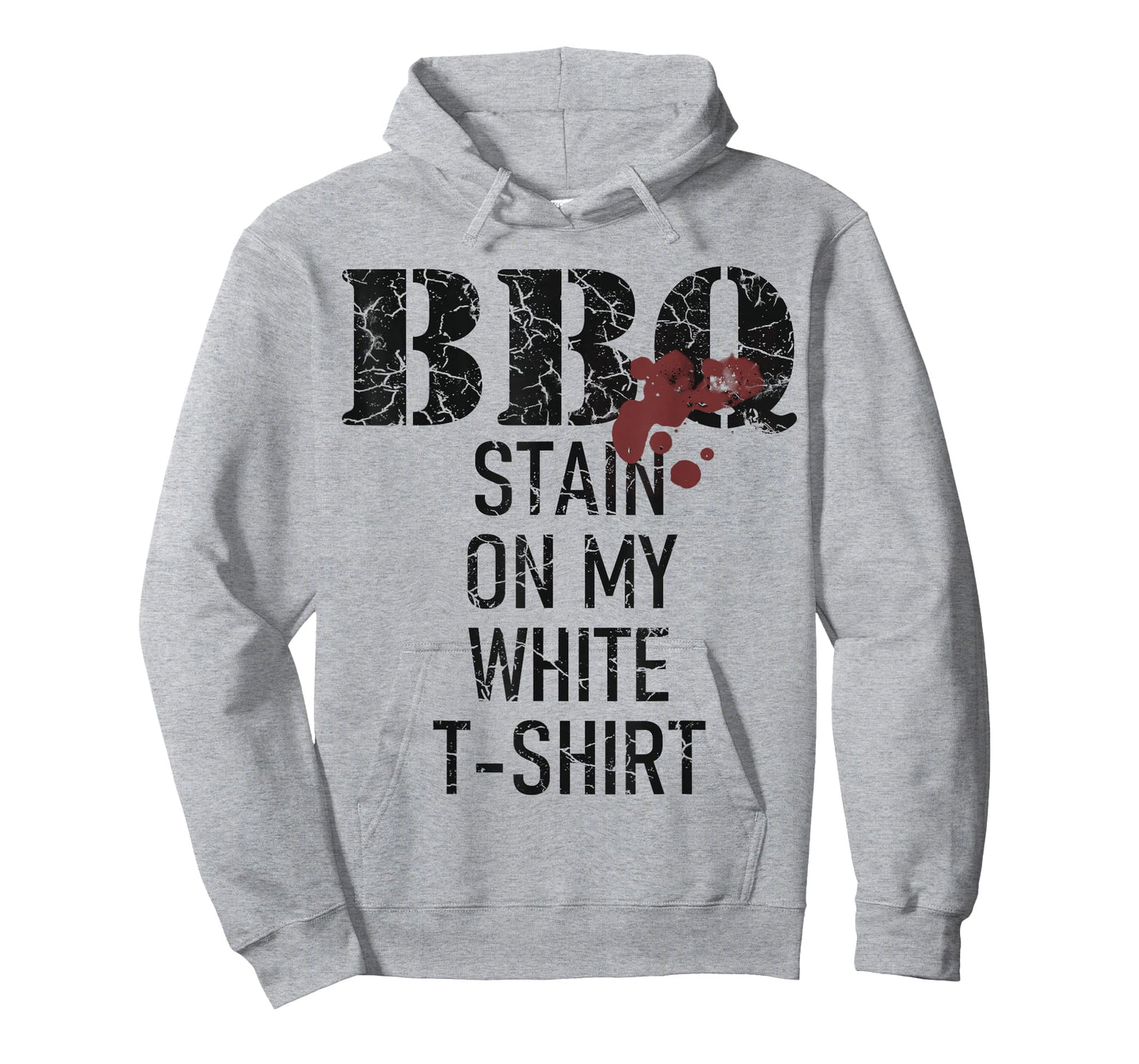 Barbecue stain on my white T-Shirt