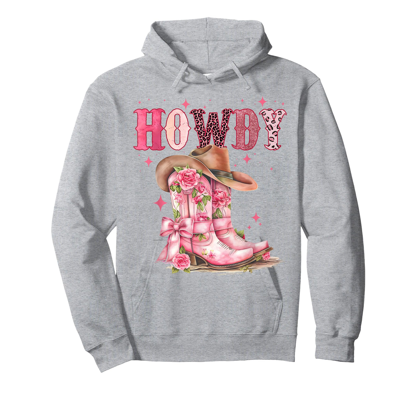 Howdy Southern Western Girl Country Rodeo Pink Cowgirl T-Shirt