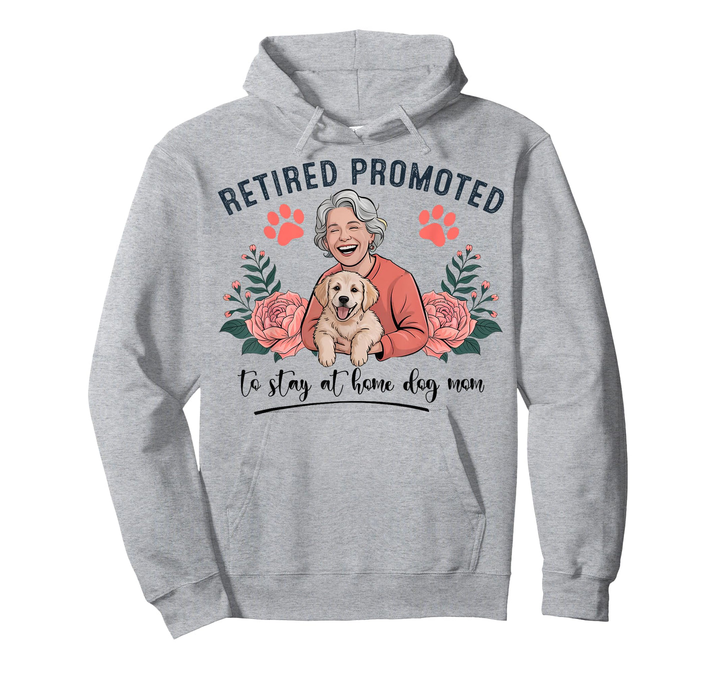 Retired Promoted to Stay at Home Dog Mom Women T-Shirt