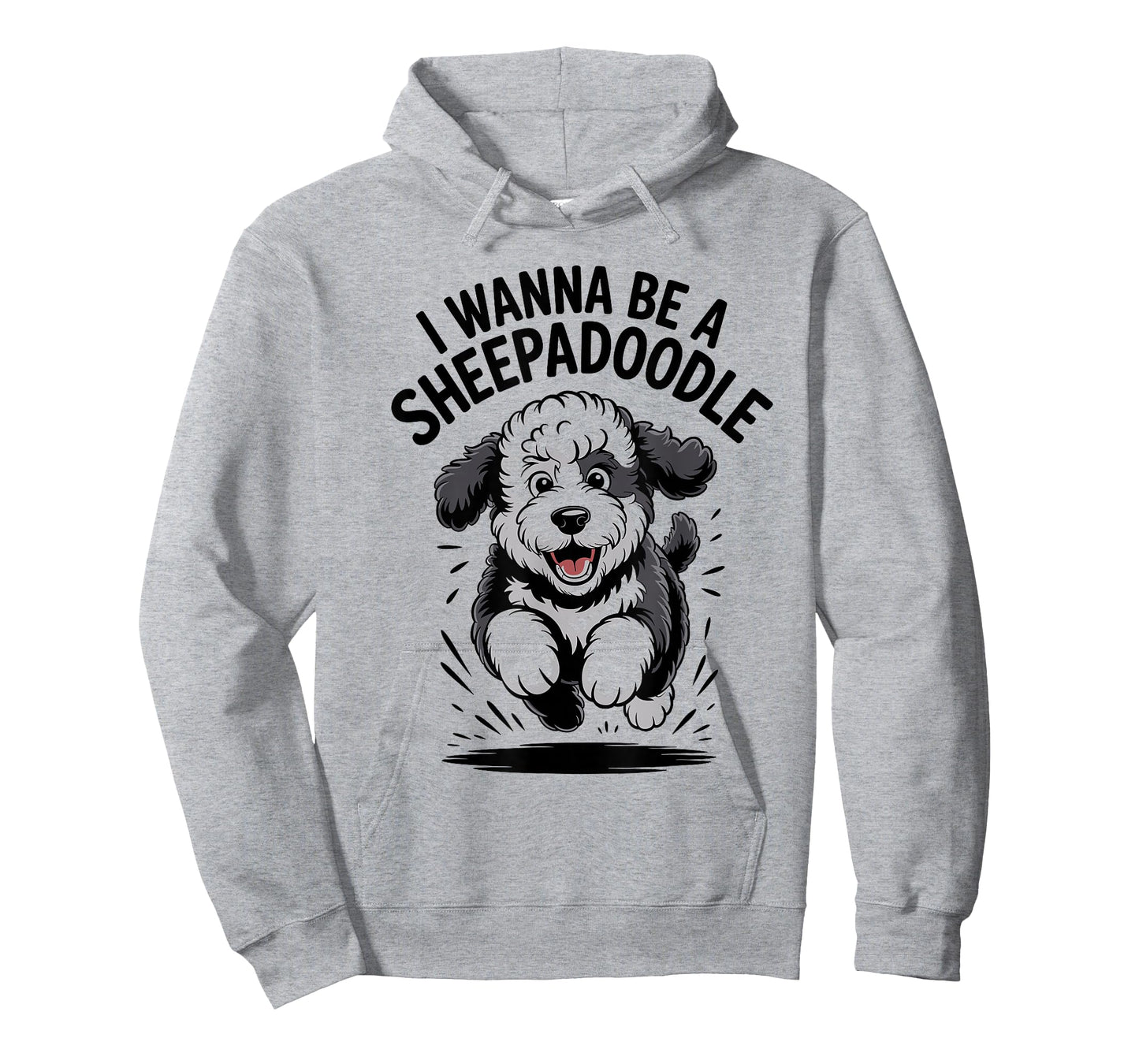 I Wanna Be A Sheepadoodle Funny Poodle Cross Mix Dog Breed T-Shirt