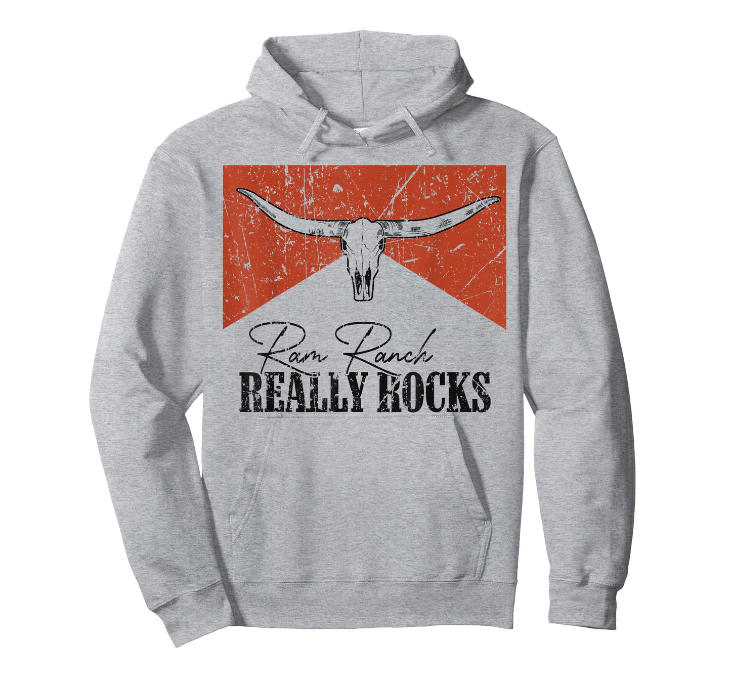 Vintage Bull Skull Ram Ranch Really Rocks Western Country T-Shirt