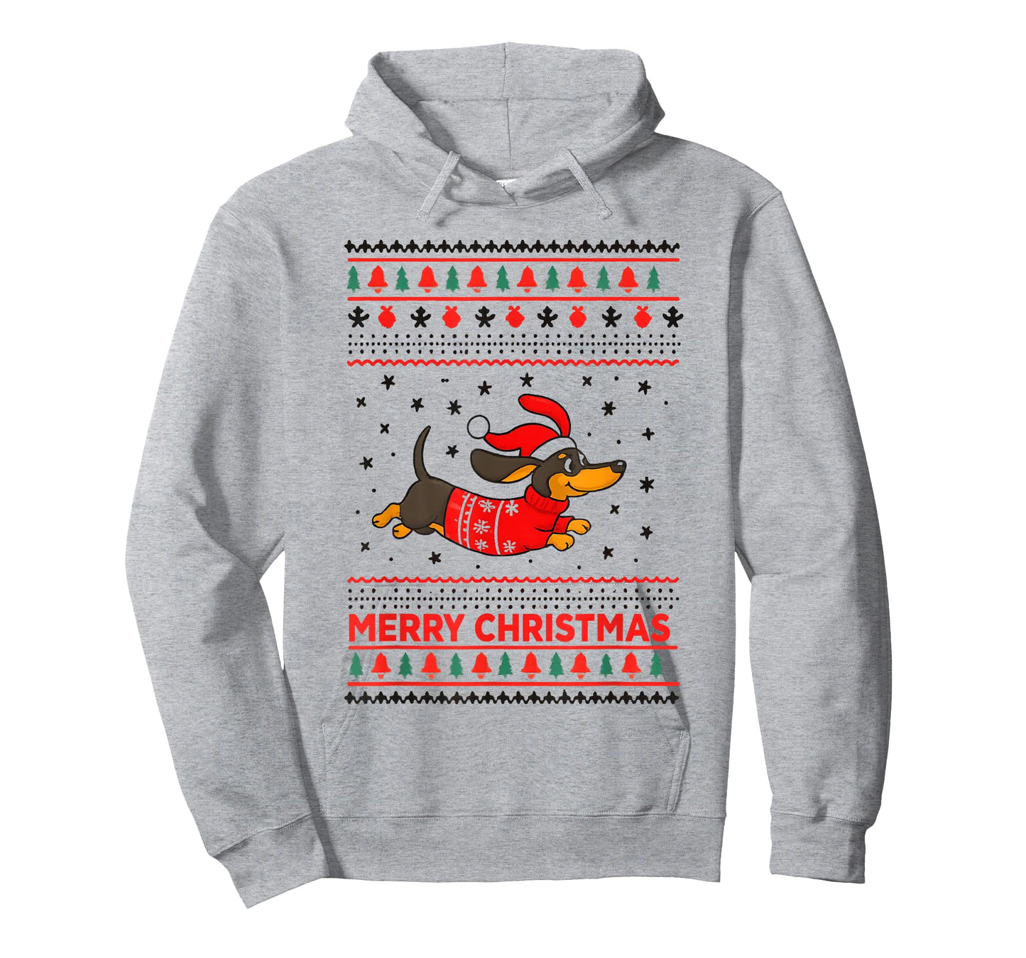 Merry Christmas Wiener Dog, Dachshund Christmas Xmas T-Shirt