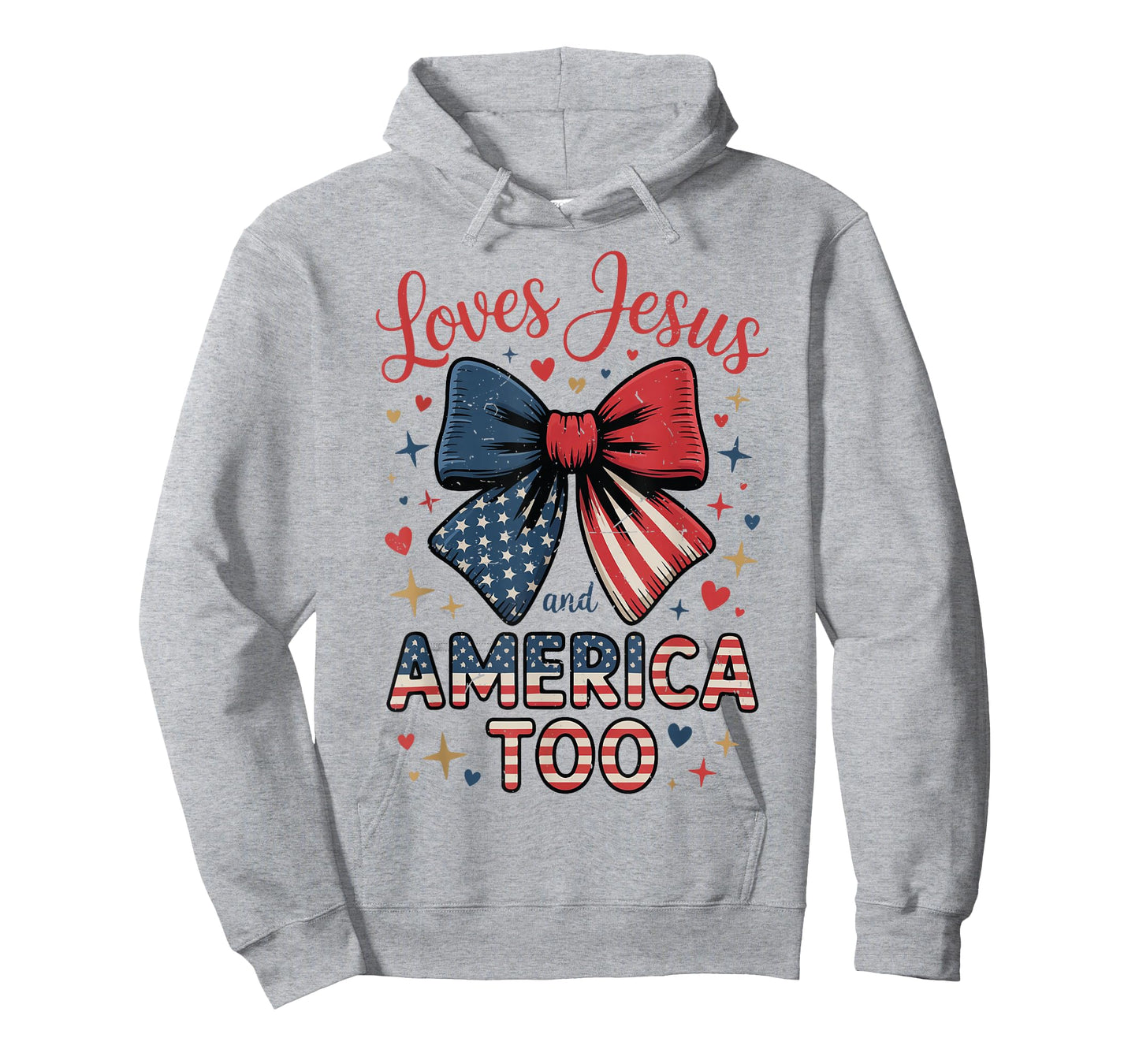 Toddler She Loves Jesus And America Too 4th July Bow Girl T-Shirt