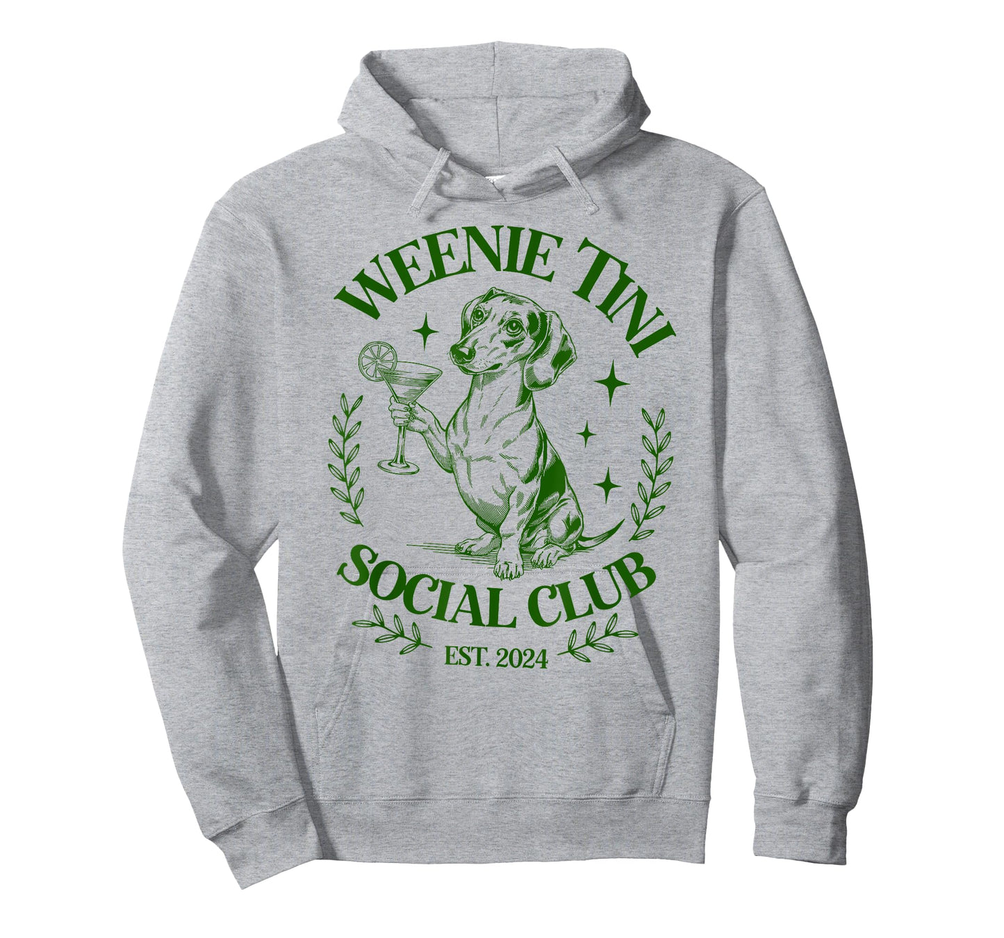 Dachshund Weenie Tini Social Club Lover funny Weiner Dog T-Shirt for Men Women