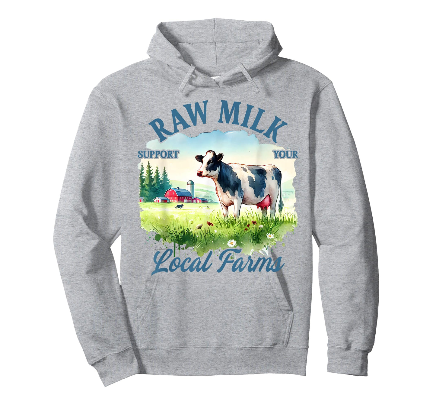 Farm Life Support Your Local Farmer Raw Milk Local Farms T-Shirt