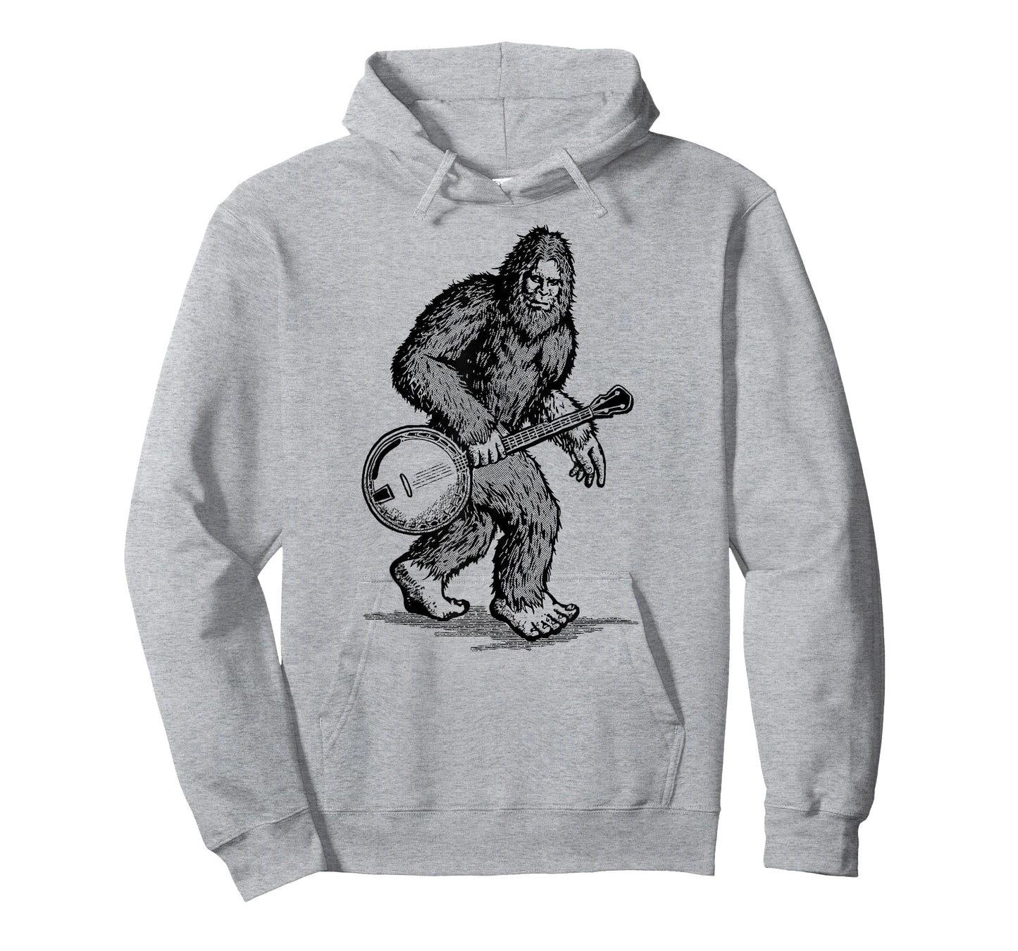 Grassquatch! Vintage Bigfoot & Bluegrass Banjo Music T-Shirt
