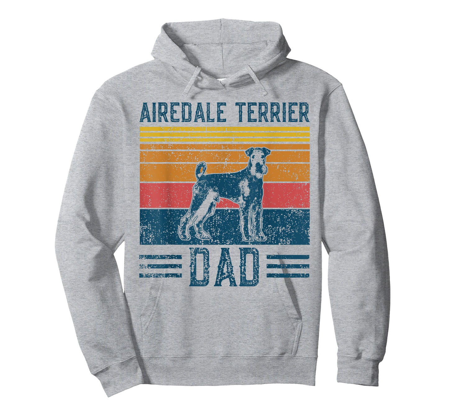 Dog Airedale Terrier Dad - Vintage Airedale Terrier Dad T-Shirt