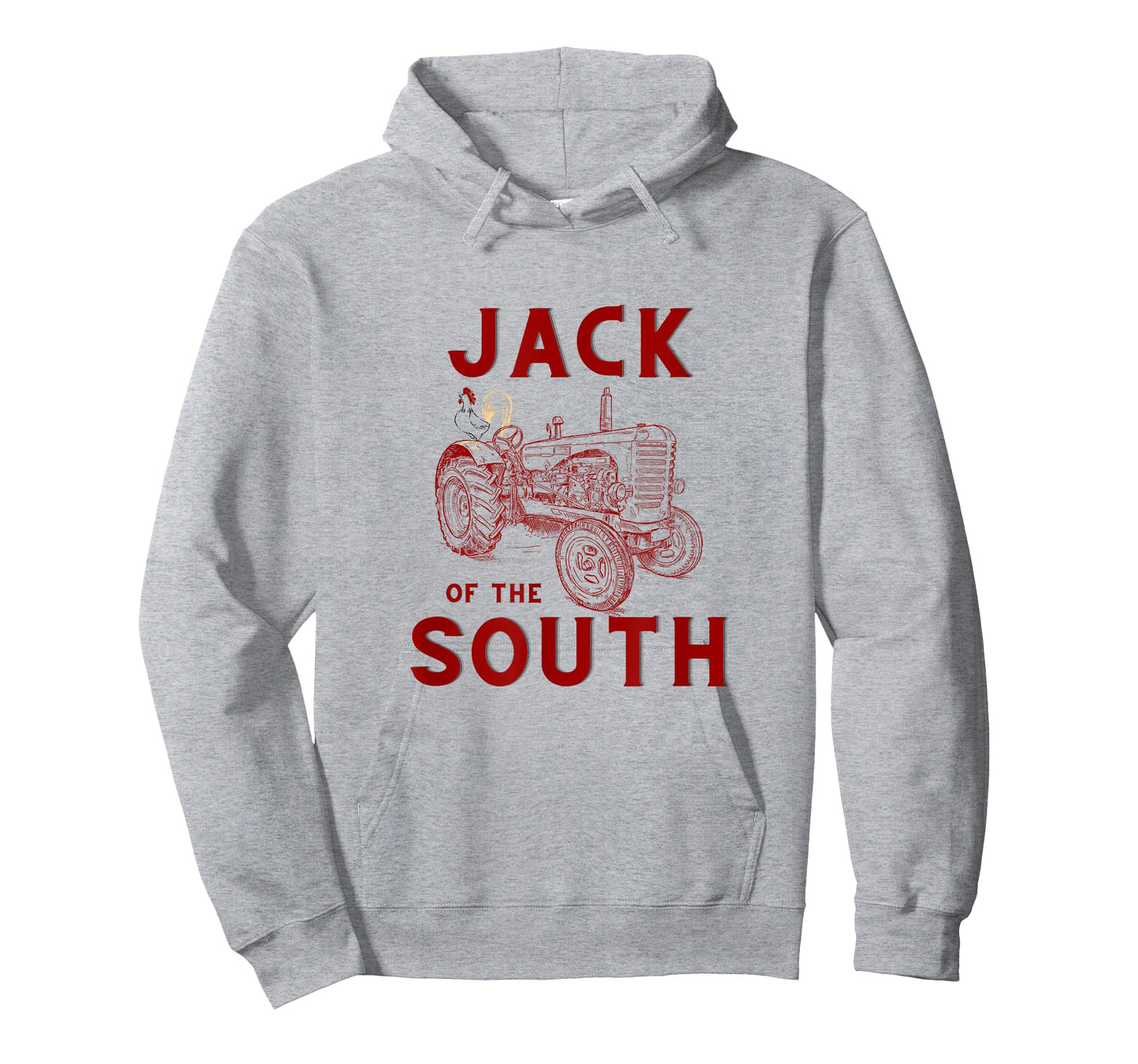 Jack of the South Chicken on Red Tractor Farm Life T-Shirt