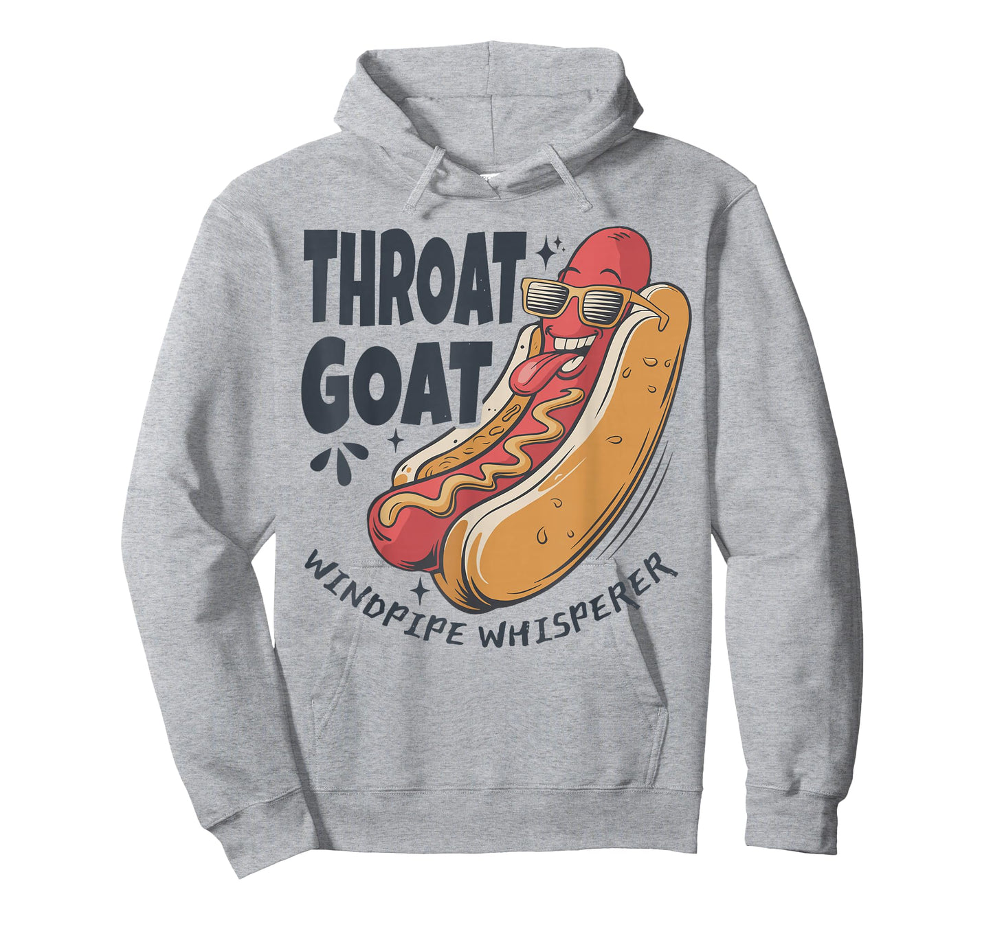 Throat Goat Windepipe Whisperer Funny Hotdog Adult Humorous T-Shirt