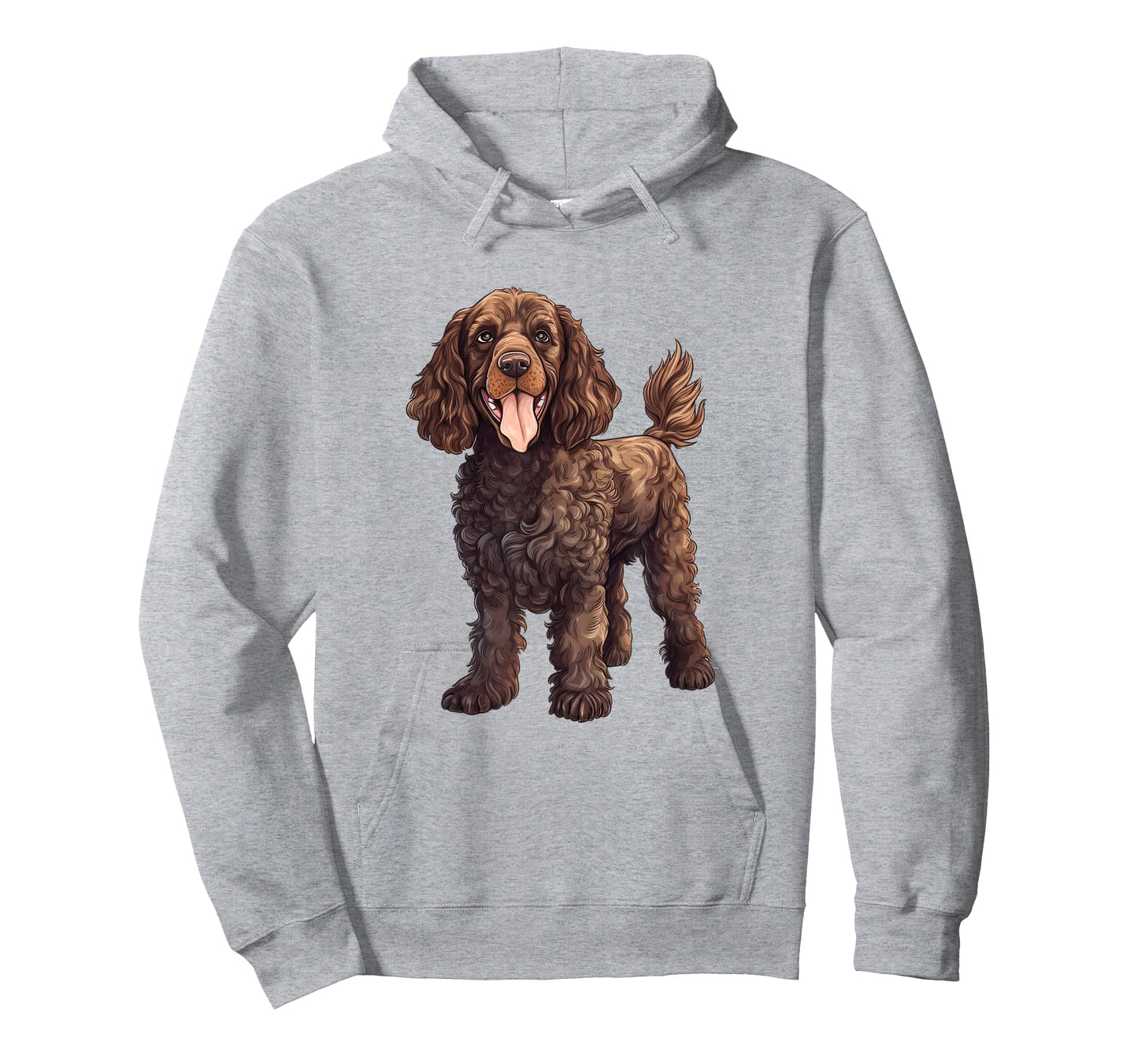 Adorable Brown Spaniel Illustration Design T-Shirt