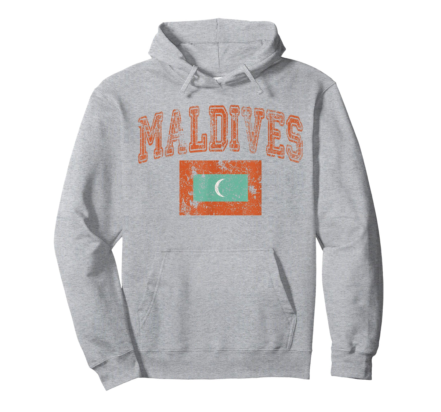 Vintage Retro Faded Maldives Flag T-Shirt