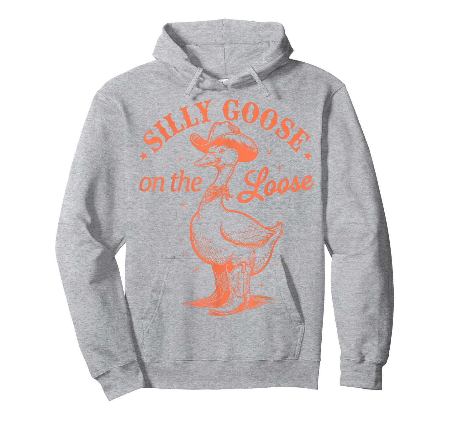Silly Goose on the Loose Funny Cowboy Western Retro T-Shirt