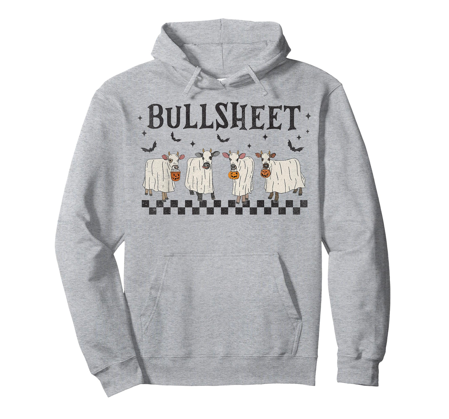 Bullsheet Highland Cow Ghost Halloween Spooky Ghost Cow T-Shirt