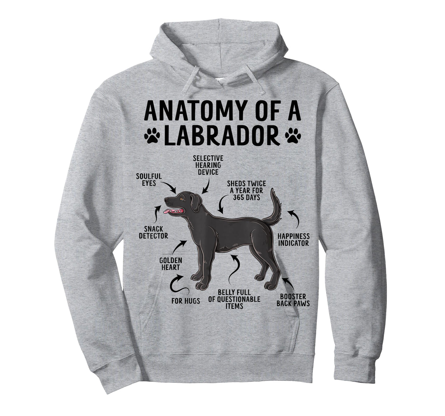 Anatomy Of A Labrador Funny Black Labrador Dog T-Shirt
