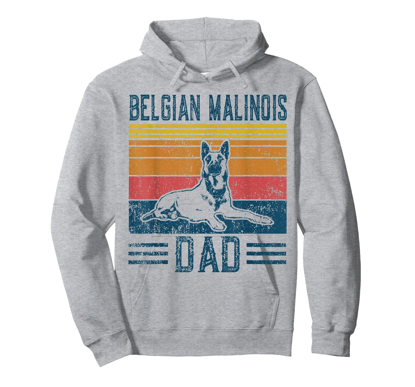 Dog | Belgian Shepherd Papa - Vintage Belgian Malinois Dad T-Shirt