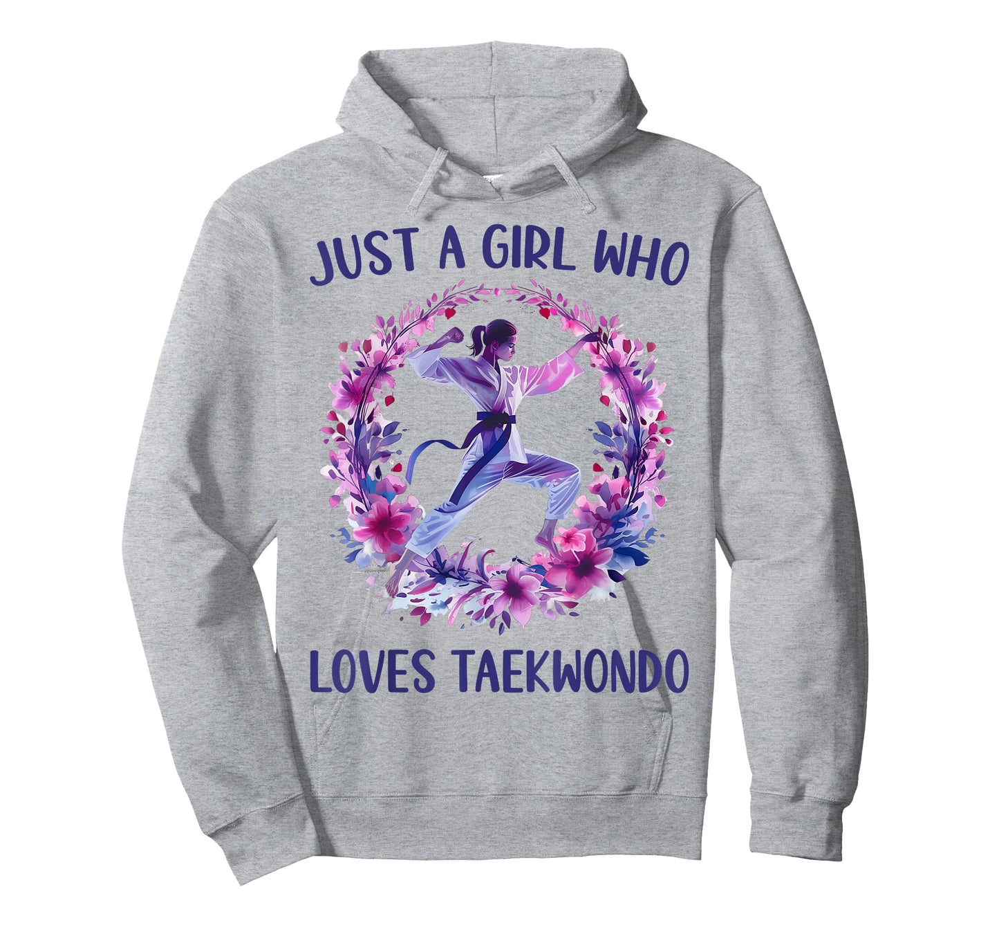 Just A Girl Who Loves Taekwondo Cute Taekwondo Lovers Gift T-Shirt