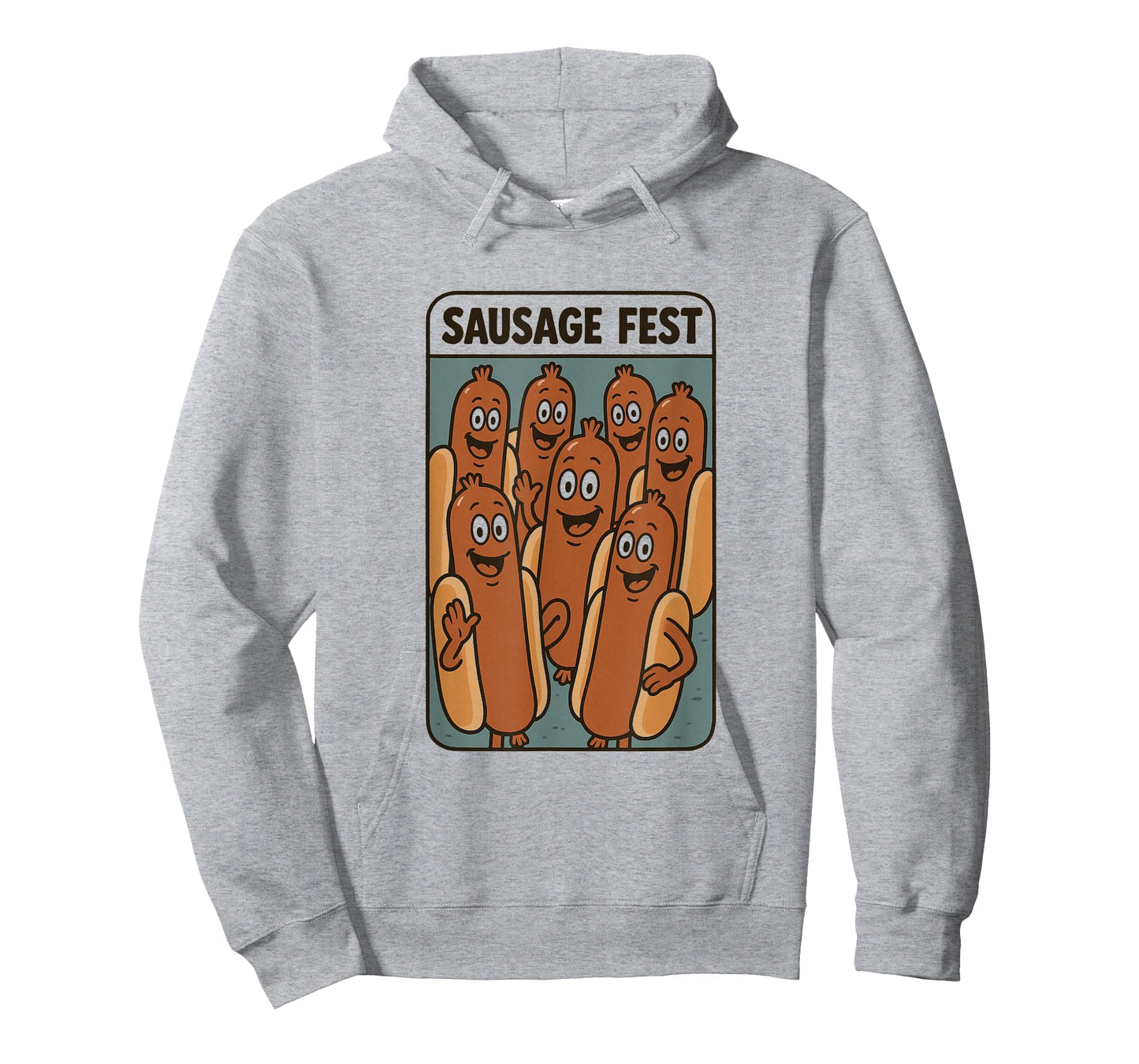 Funny Sausage Fest for Men | Hilarious Hot Dog Wiener Party T-Shirt