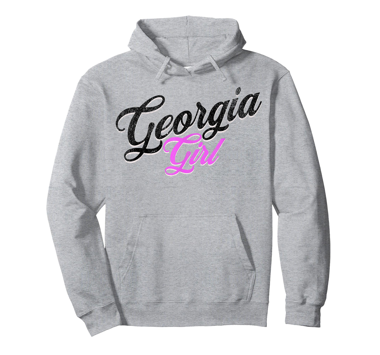 Georgia Girl - Woman and Girls Cute Distressed Pink Print T-Shirt