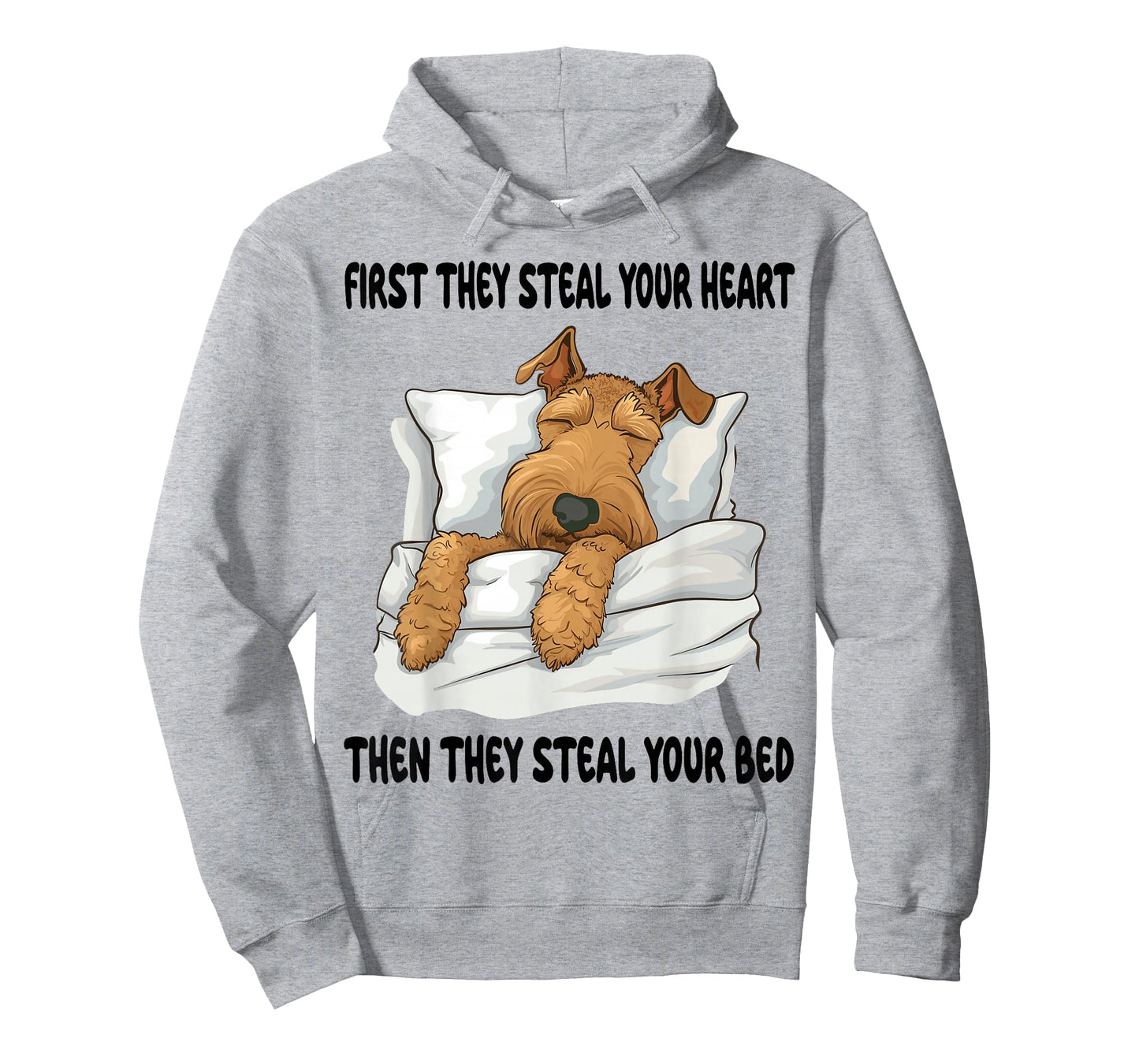 Airedale Terrier Sleeping Pajamas Nightgown T-Shirt