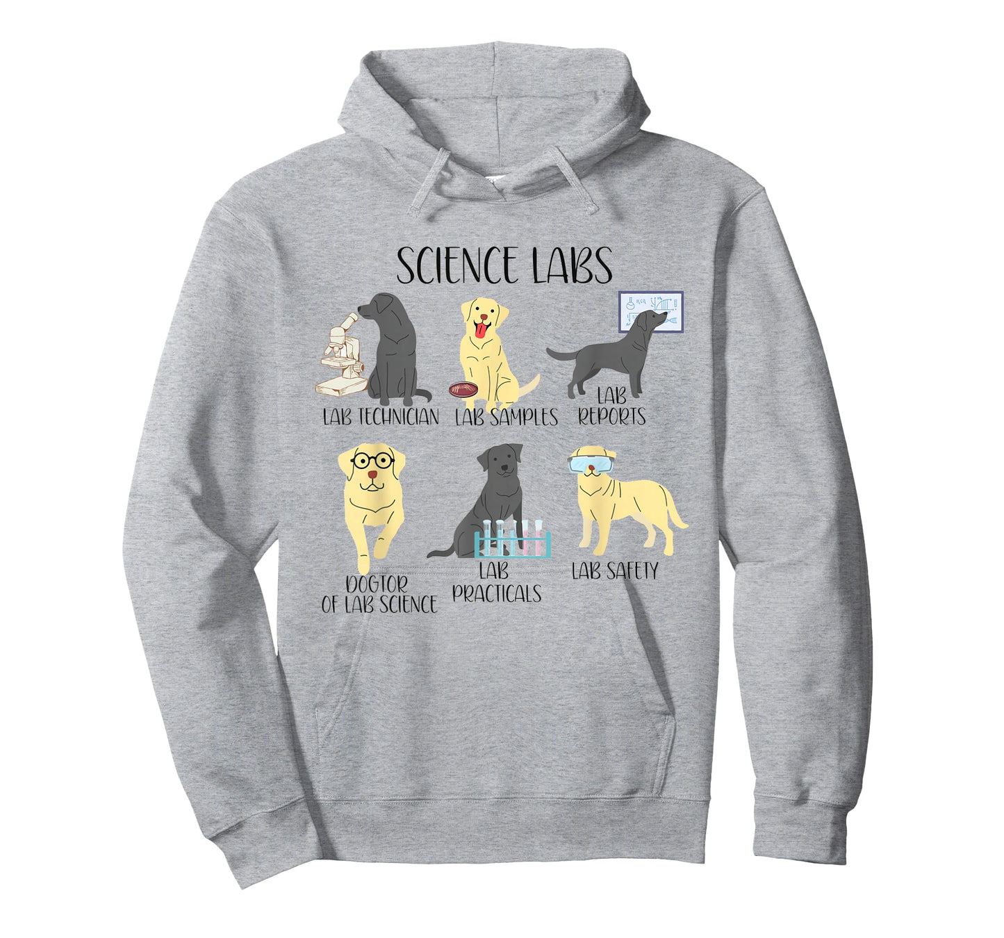 Science Labs Funny Dogs Labrador Retriever Science Teacher T-Shirt