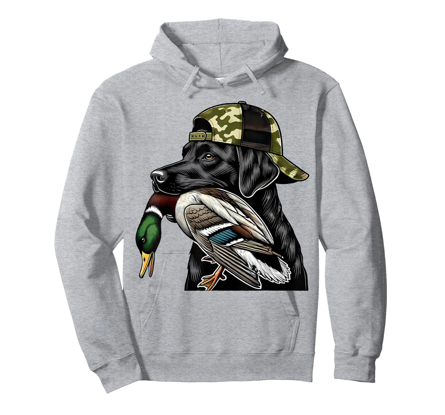 Labrador Hunting Dog with Duck Hello Hunting Season T-Shirt